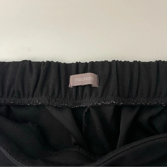 Maurices Black Zip Pocket High Rise Crepe Jogger Pants Small Women’s - Picture 11 of 13